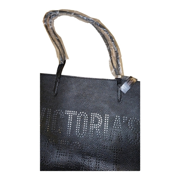 NEW VICTORIA'S Secret black tote bag. Giftable - Picture 2 of 5